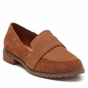 Toms Brown Leopard Print Loafers